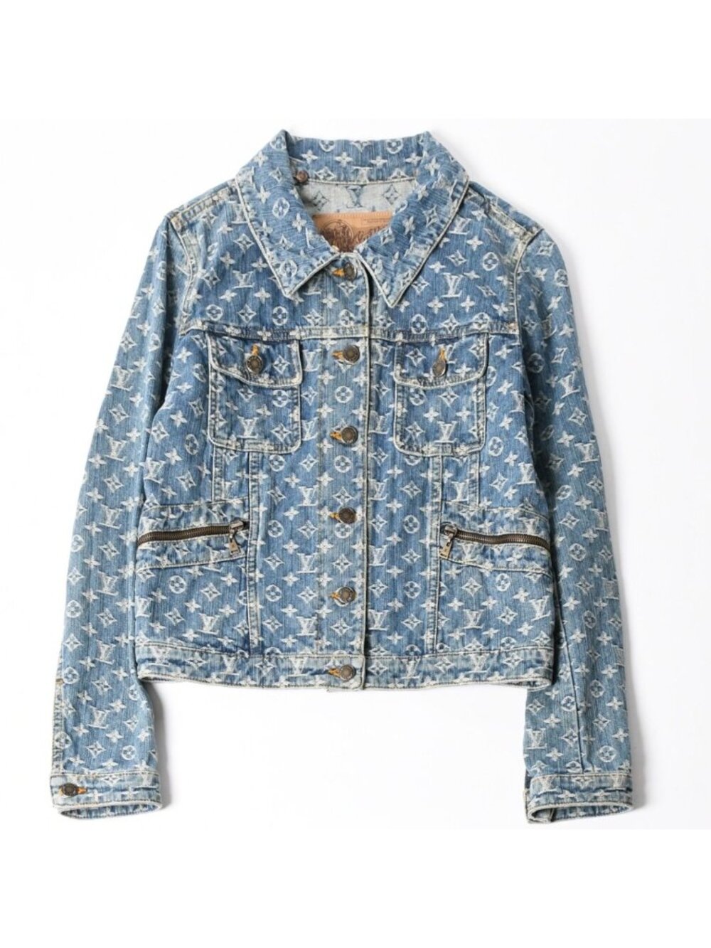 Louis Vuitton Monogram Denim Jacket Blue